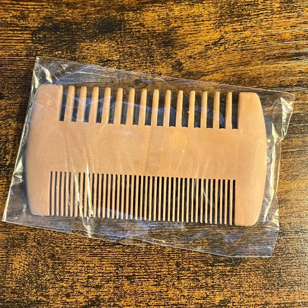 SA Macho double sided wooden comb for beard and mustache